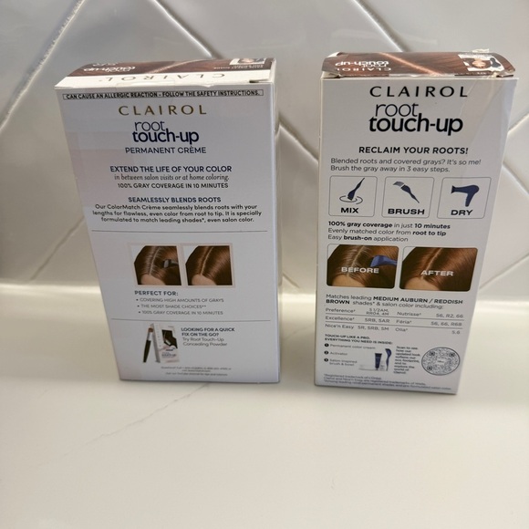 SET OF 2! Clairol Root Touch-Up Hair Color 5R Medium Auburn Reddish Brown - Picture 4 of 6